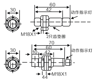 G18 Cylindrical photoelectric sensor 10